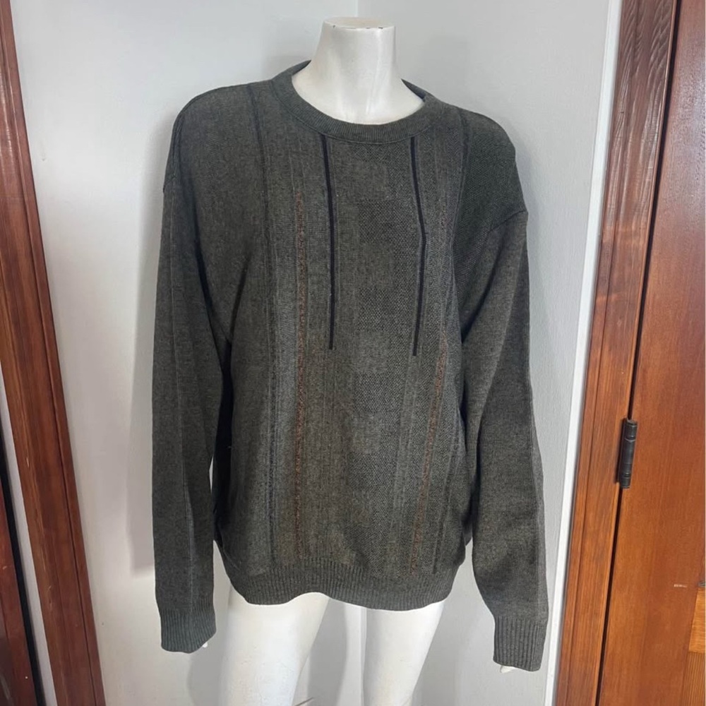 Gran Sasso Olive Crewneck Sweater
